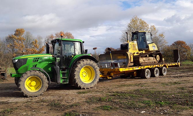 Location des machines avec chauffeurs 